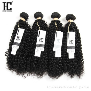 raw virgin human hair curly malaysian indian bundles weave with closure set  for black women